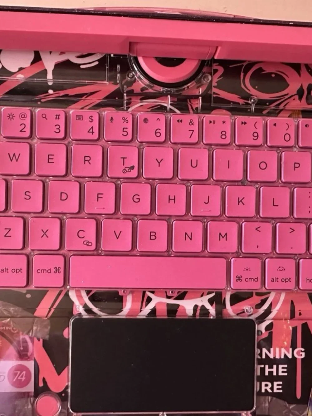 MAVE Transparent 360 Pink iPad Pro 10.5 Bluetooth Keyboard Case Cover
